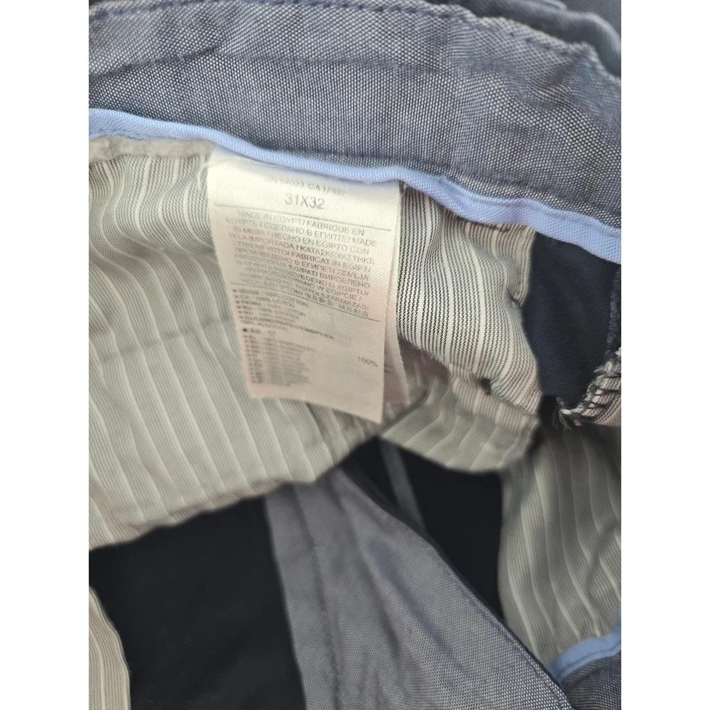 Banana Republic Pants Mens 31x32 Aiden Slim Fit True Navy Cotton Chino EUC